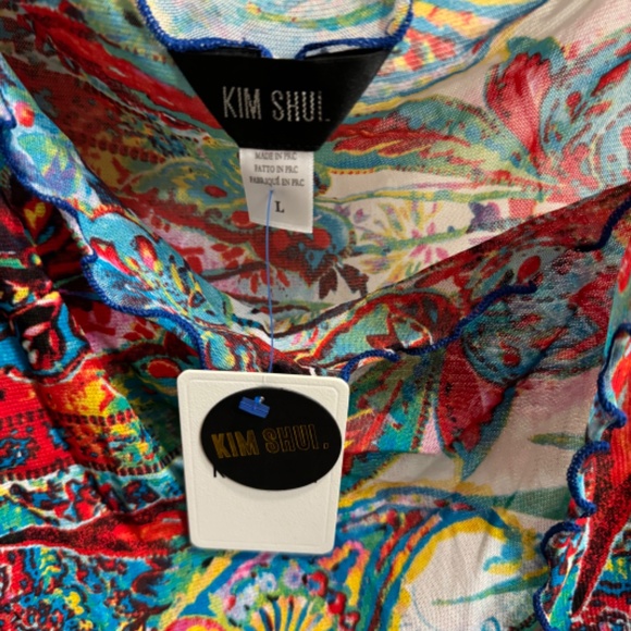 Kim Shui Mesh Paisley wrap dress - Picture 2 of 4